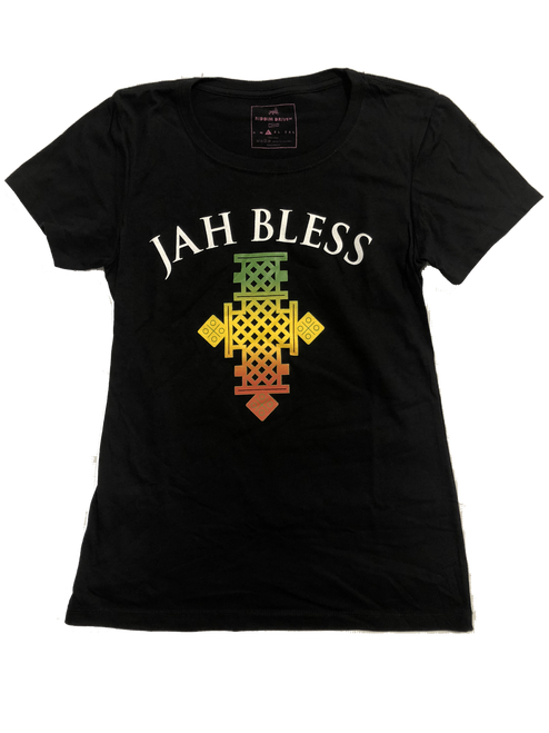 Jah Bless Cross T-shirt - Women