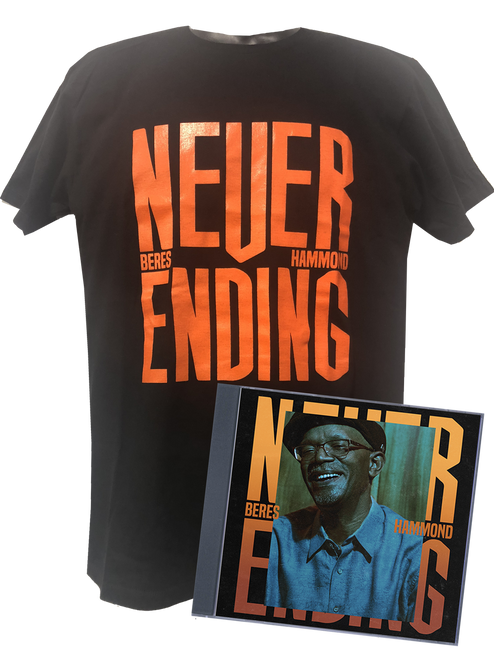 Beres Hammond Never Ending Tee & CD Bundle