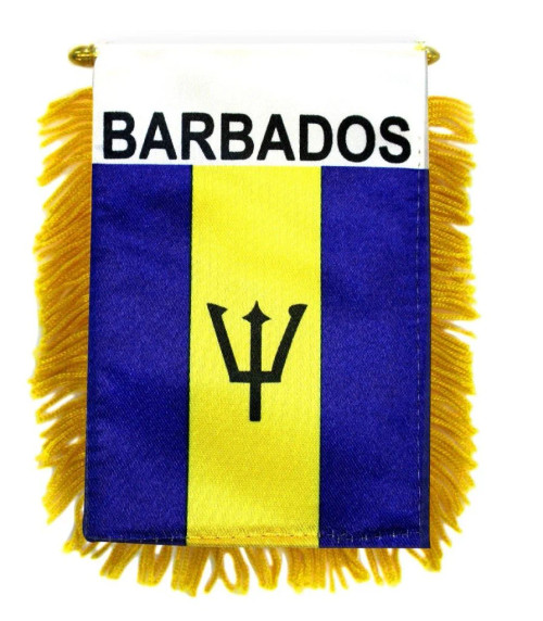 Mini Banner Flags (4x6) -Barbados