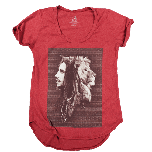 Bob Marley Lion Aztec Tee  