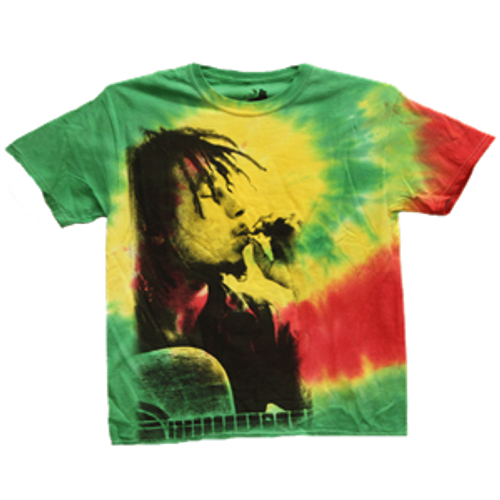 Bob Marley Rasta Smoke Tye Dye T-Shirt