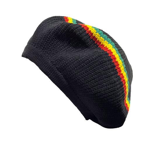 Rasta Slouchy Knitted Tam