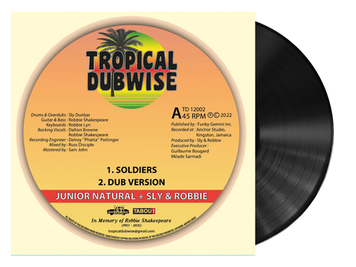 Soldiers - Junior Natural + Sly & Robbie (12 Inch Vinyl)