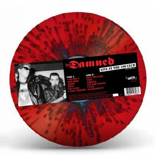 Live 100 Club (Red, Black Splatter Vinyl) - The Damned (LP)