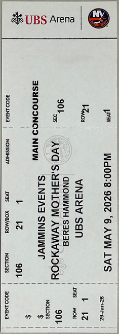 Rockaway Mother's Day - 2026 Ticket - Beres Hammond