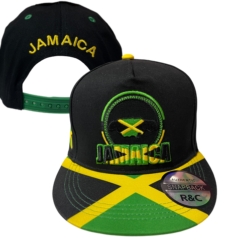 Jamaica Embroidery  - Snapback Cap