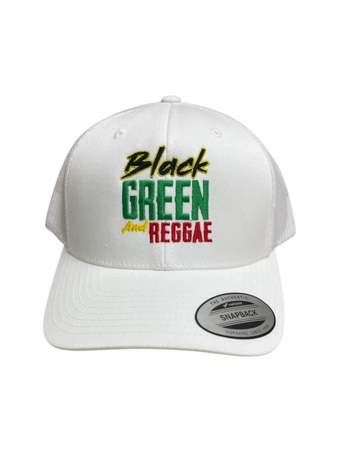 Black Green And Reggae Trucker Cap