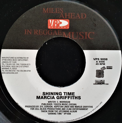 Shining Time - Marcia Griffiths (7 Inch Vinyl)