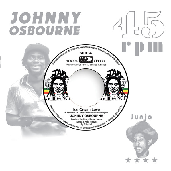 Ice Cream Love Johnny Osbourne (7 Inch Vinyl) VP Reggae