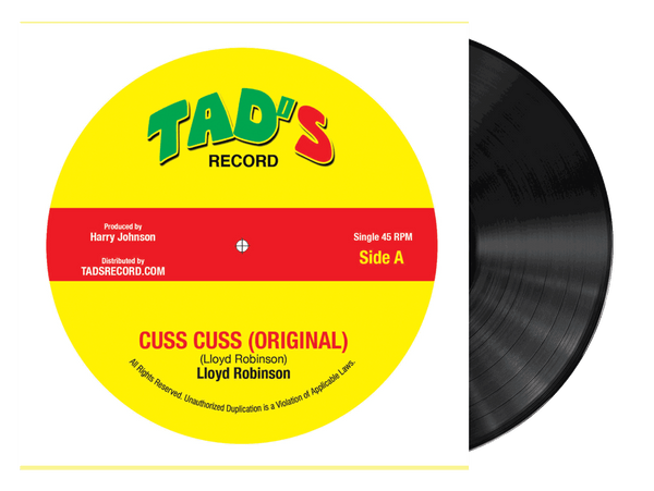 洋楽 Cuss Cuss LLOYD ROBINSON 7'inch Cuss Cuss (Original) - Lloyd Robinson (7 Inch Vinyl) - VP Reggae