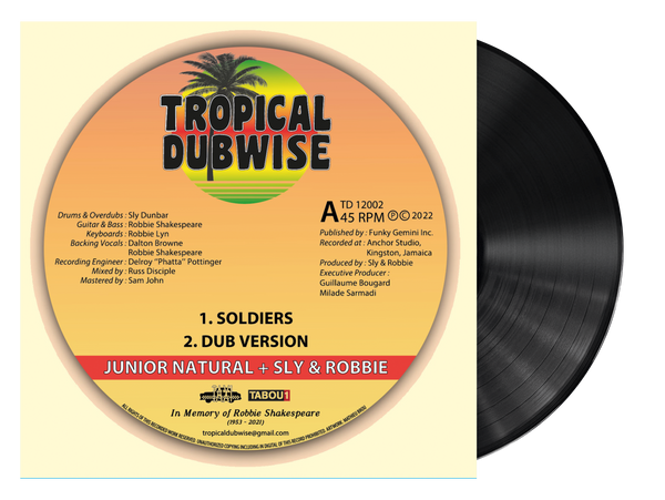 Soldiers - Junior Natural + Sly & Robbie (12 Inch Vinyl) - VP Reggae