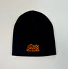 Beanie with Neon Orange Thread