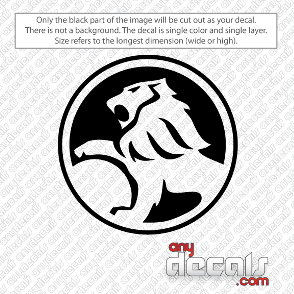 Lion Car Logo >> Holden Lion Circled Car Decal Lion Car Logo >> Holden Lion Circled Car Decal