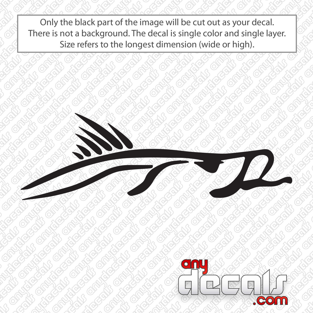 Bass Fish USA Flag Decal Sticker - AnyDecals.com