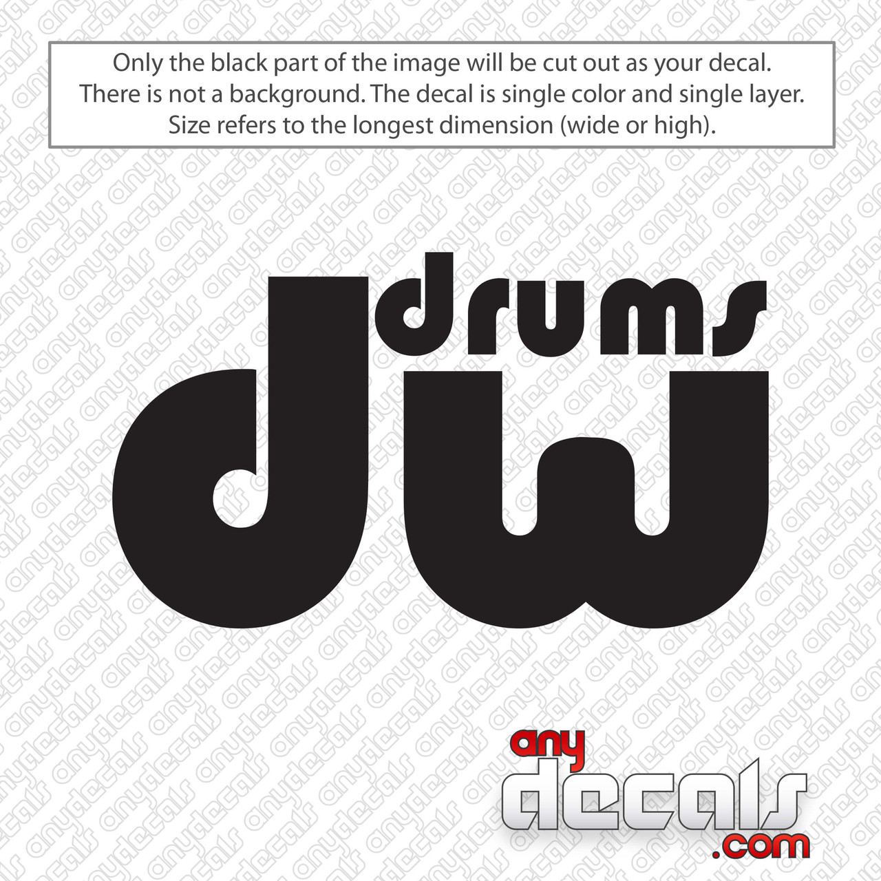 dw drums logo vector