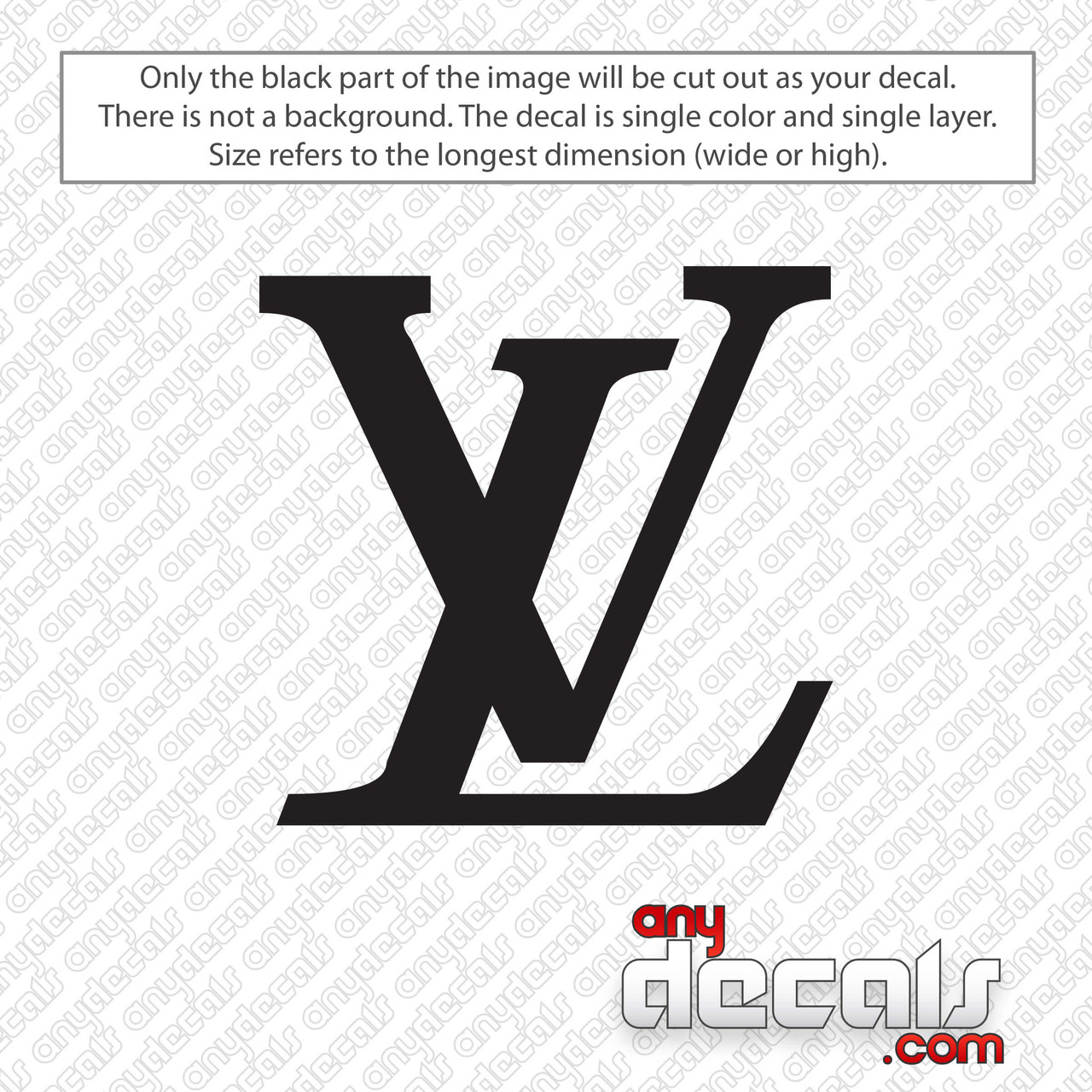 Louis Vuitton Company Logo Sticker Decal – Decalfly