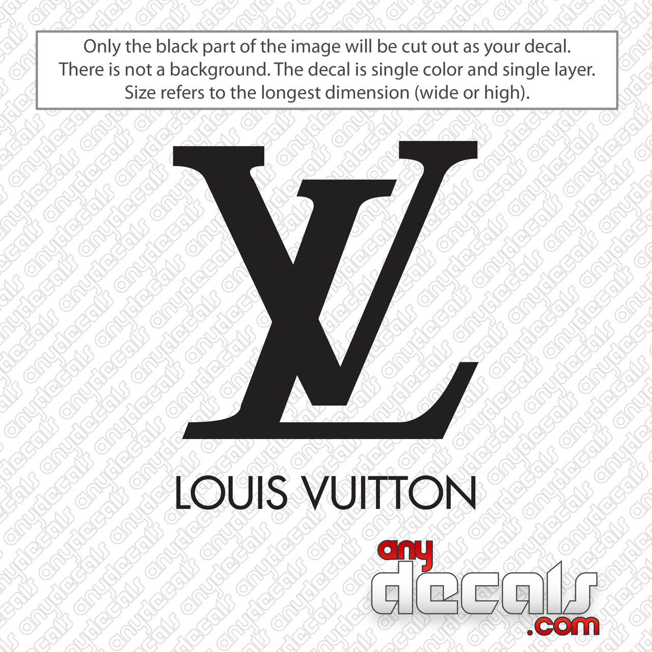 Louis Vuitton Pattern Decal / Sticker