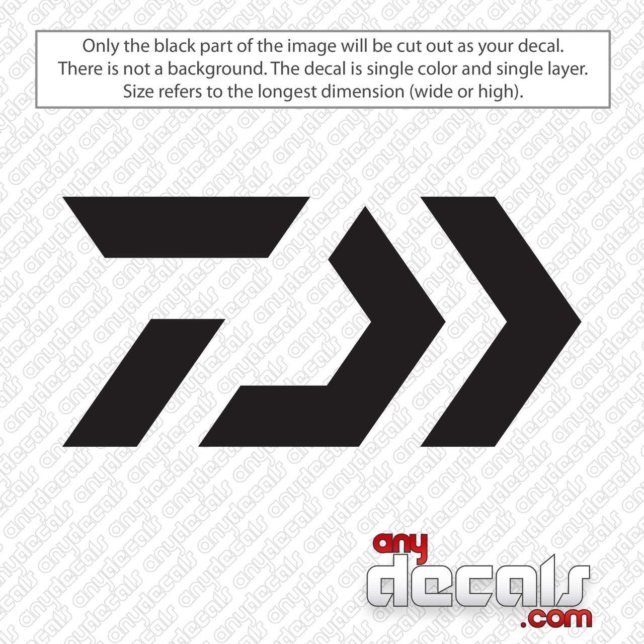 Daiwa Fishing Emblem Decal Sticker - AnyDecals.com