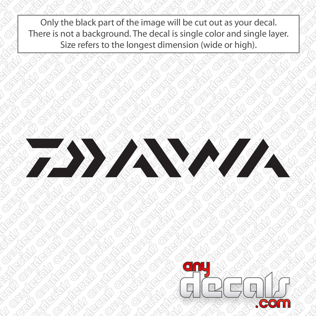 Daiwa Fishing Logo Decal Sticker 