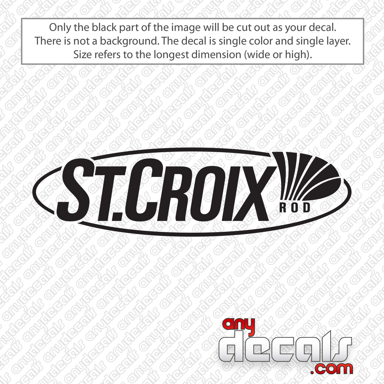 St. Croix Fishing Logo Decal Sticker 