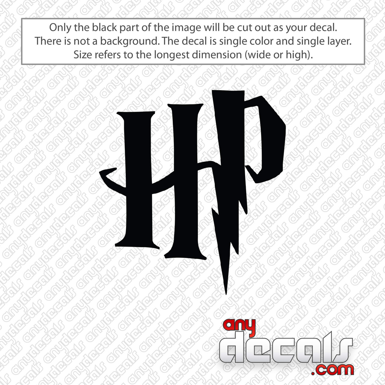 Platform 9 3/4 Harry Potter Cut Vinyl Sticker for Door Mirrors