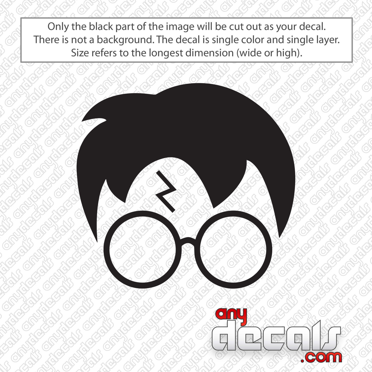 harry potter glasses stencil