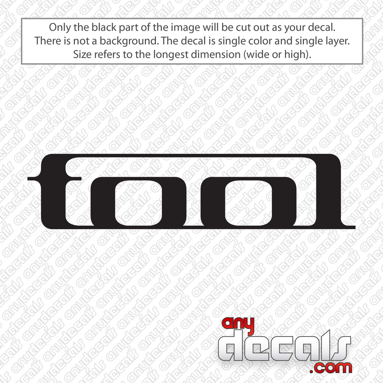 Tool Band Logo Decal Sticker 