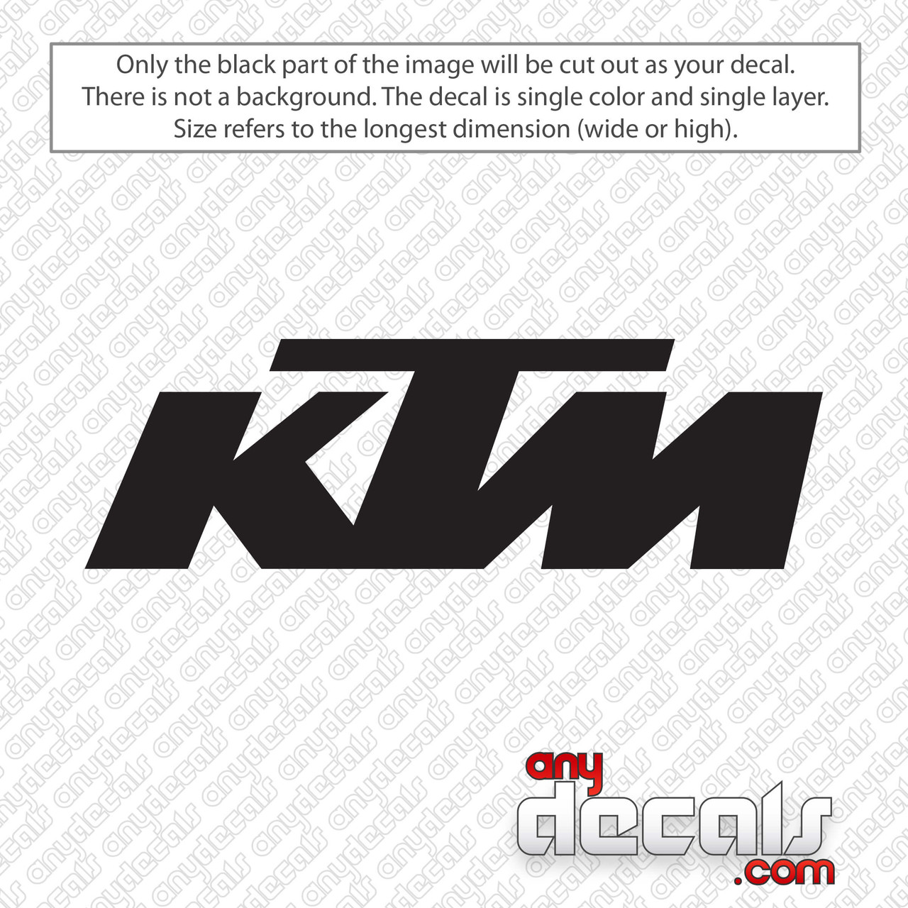 KTM Sticker Decal Motorcycle Car PNG, Clipart, Angle, Area, Black, Black  And White, Brand Free PNG