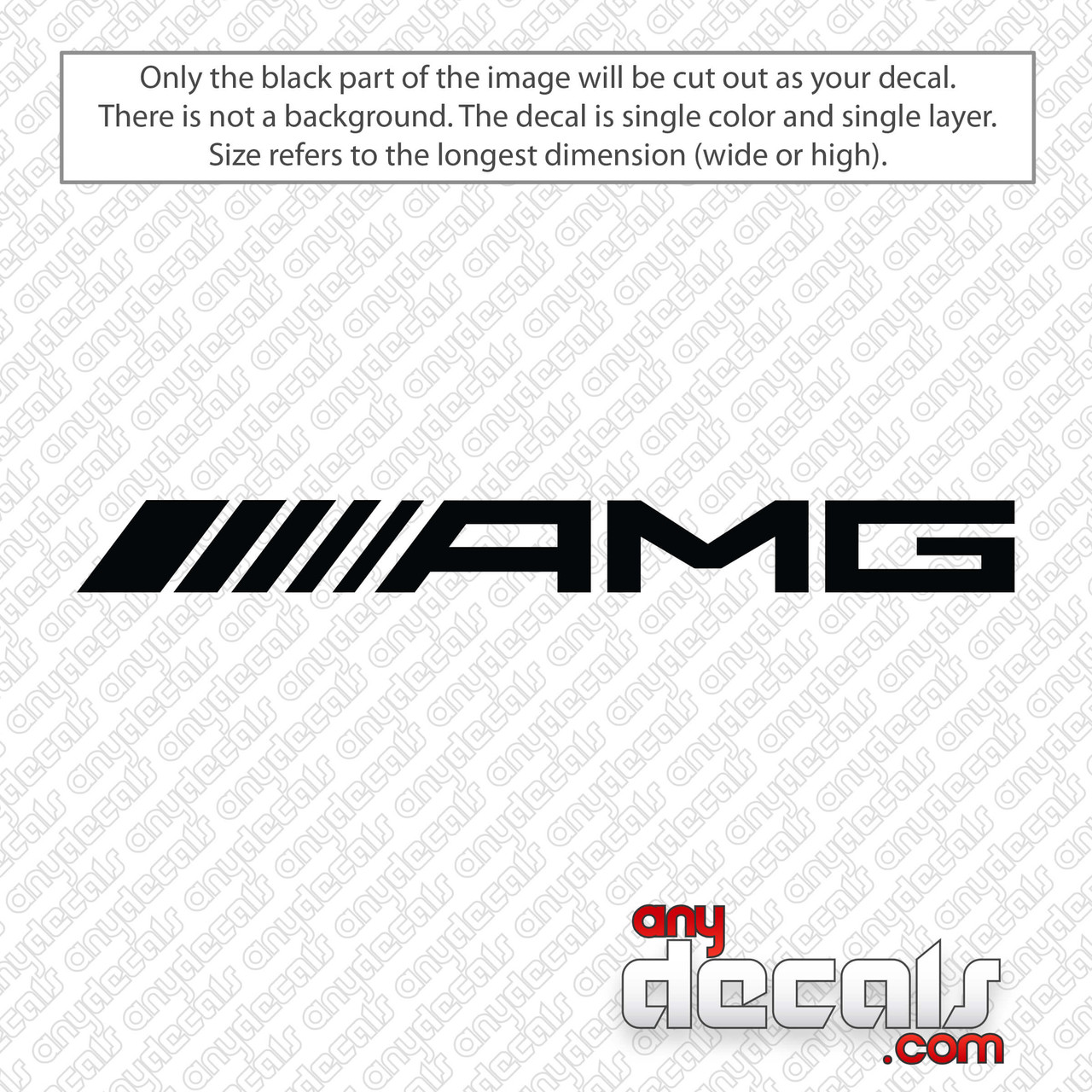 Mercedes AMG Decal Sticker - AnyDecals.com