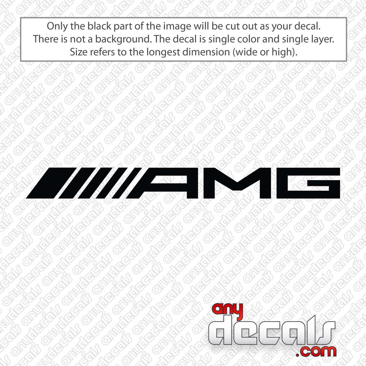 Mercedes AMG Decal Sticker 