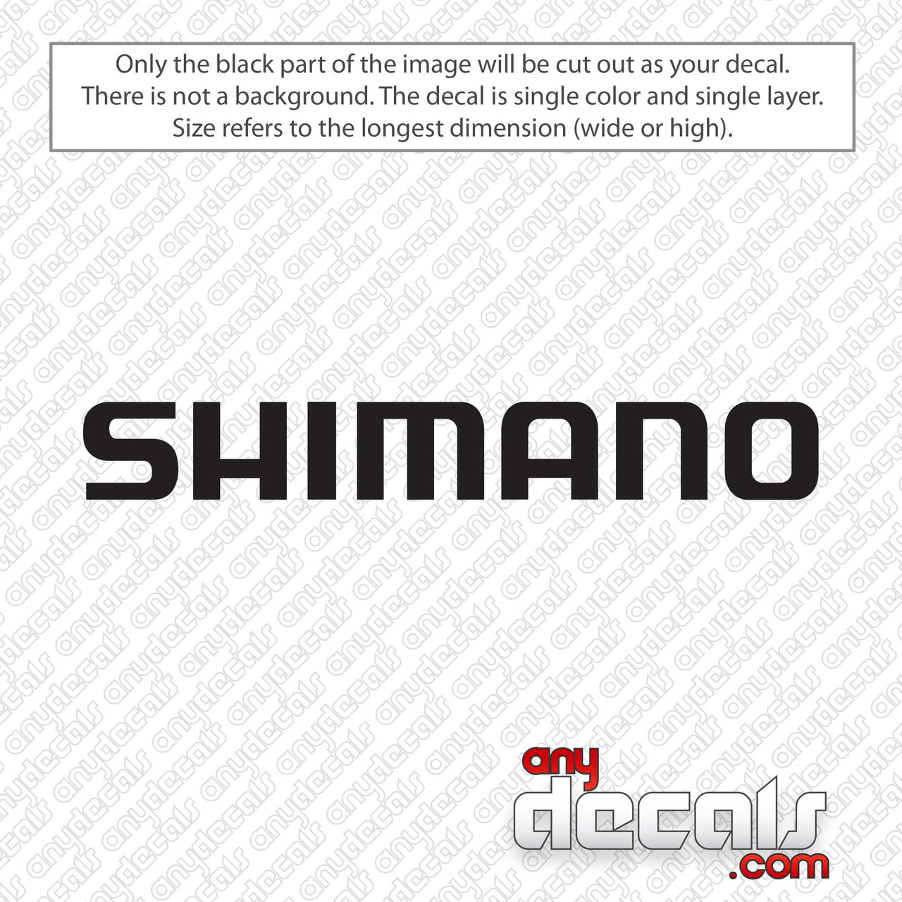 Shimano Fishing Logo Decal Sticker 