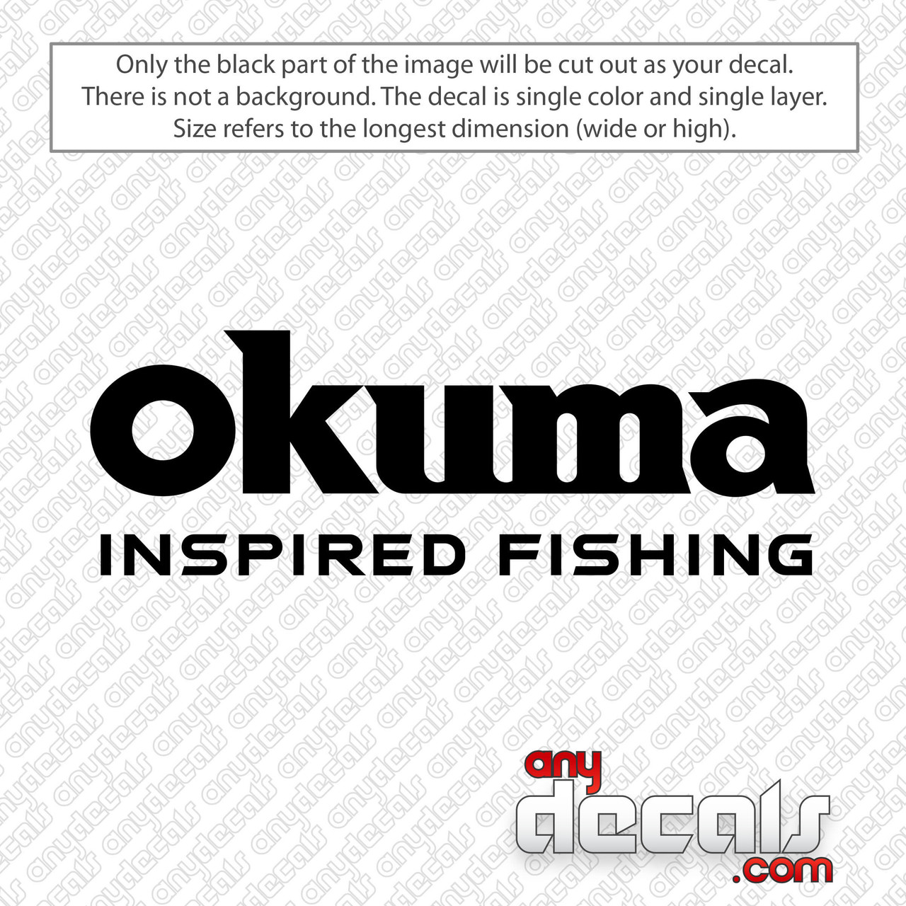 Okuma Fishing Tackle Logo Decal Sticker 