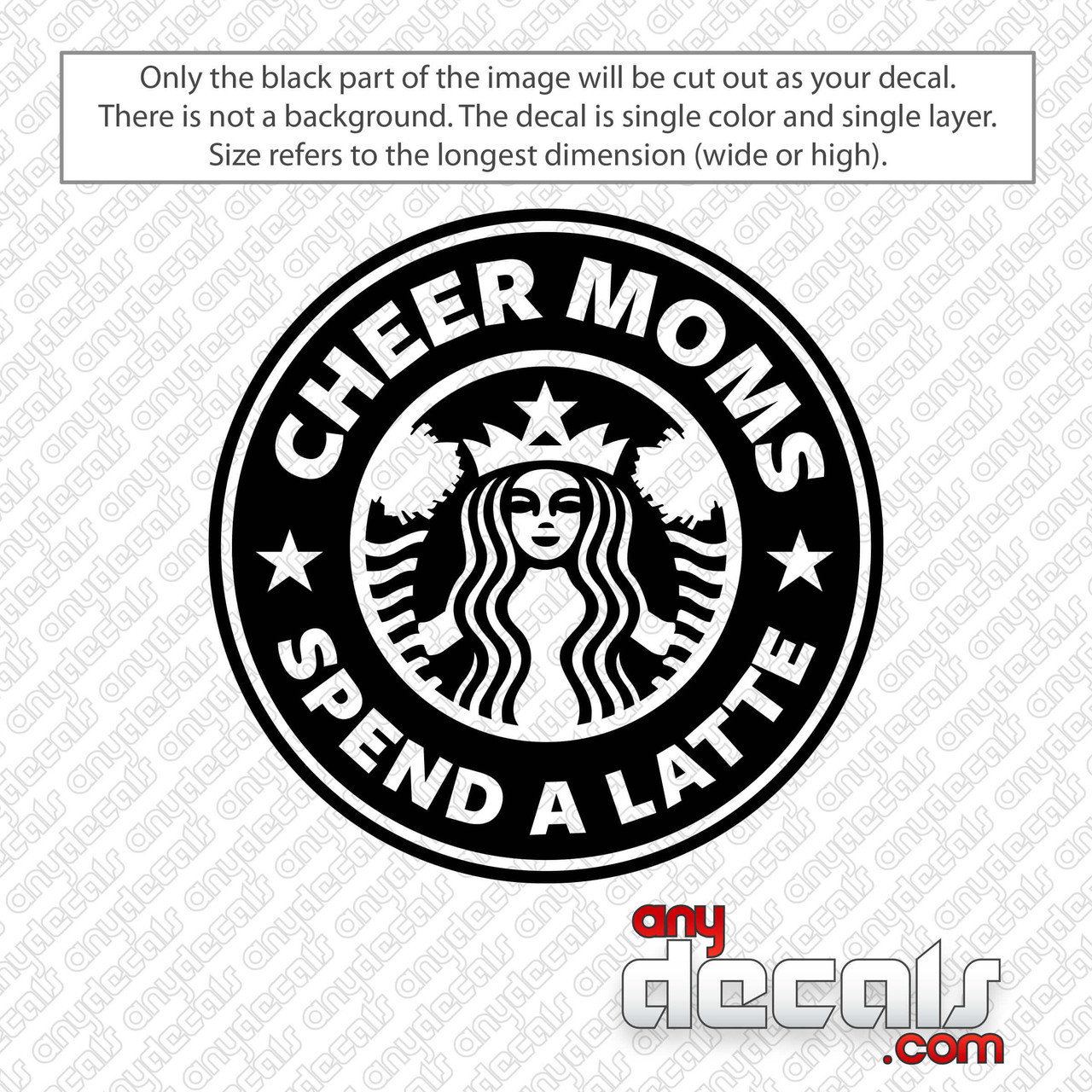 I Cheer A Latte Starbucks Decal Sticker 