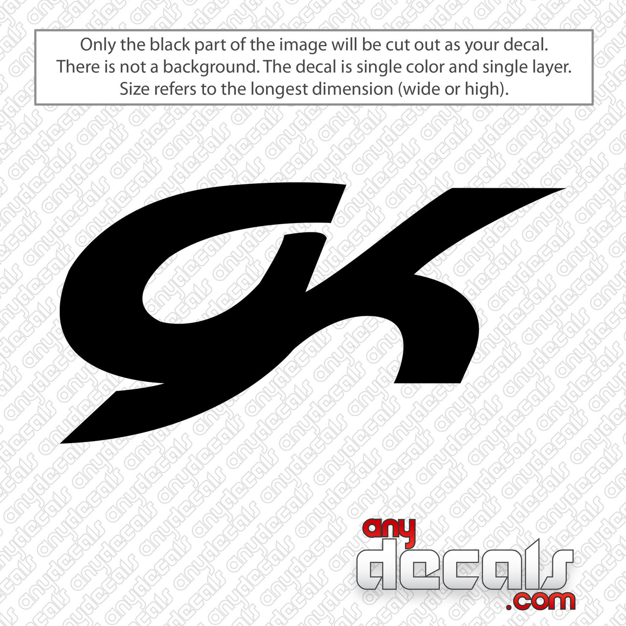 GK Elite Logo Decal Sticker 
