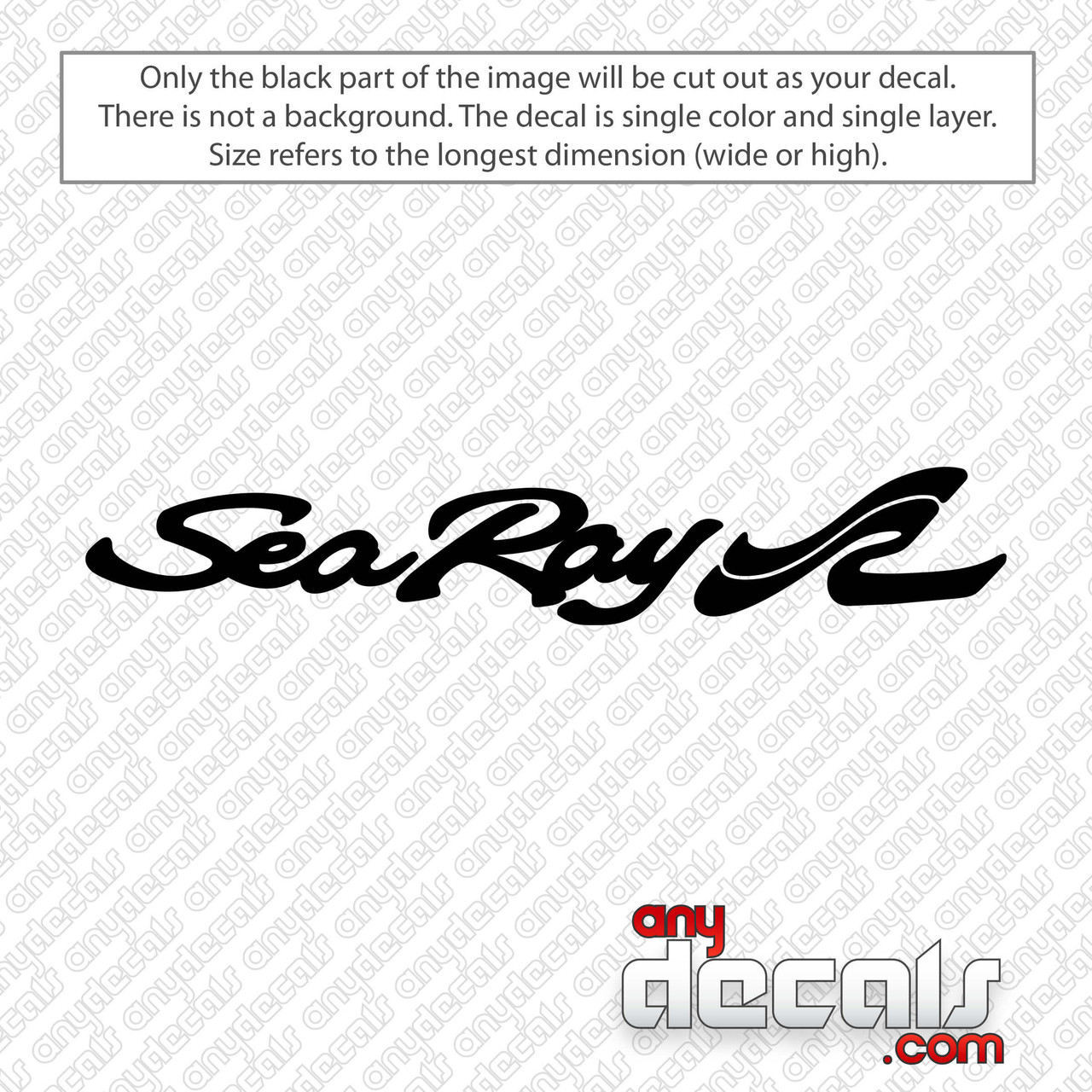 Sea Ray Boats Logo Decal Sticker - AnyDecals.com