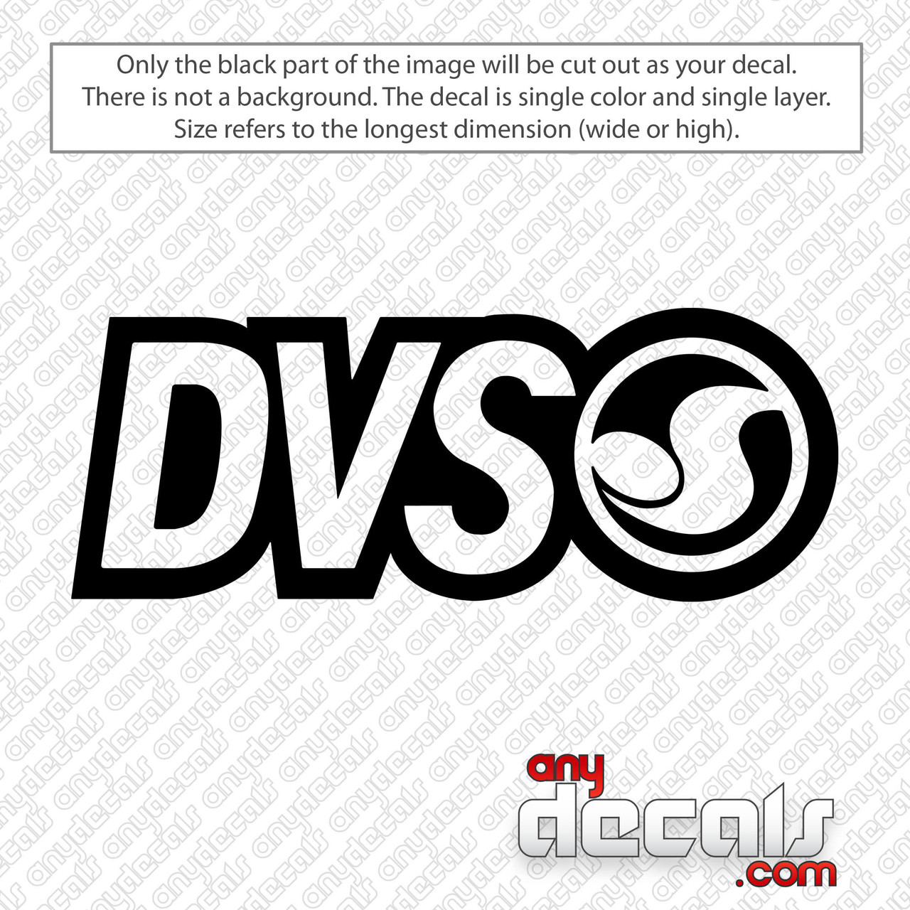 DVS Logo Shoes Decal Sticker - AnyDecals.com