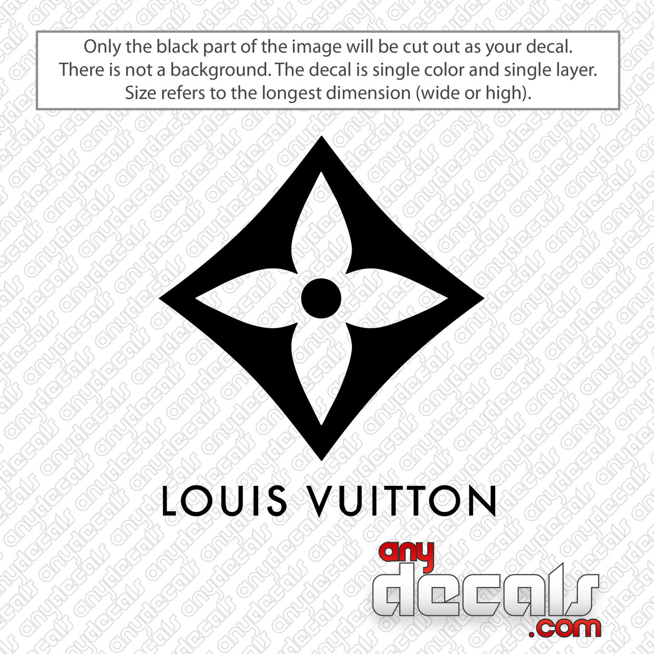 Louis Vuitton Flower Decal Sticker