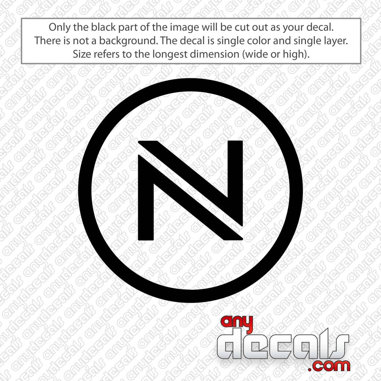 Nidecker Logo Decal Sticker - AnyDecals.com
