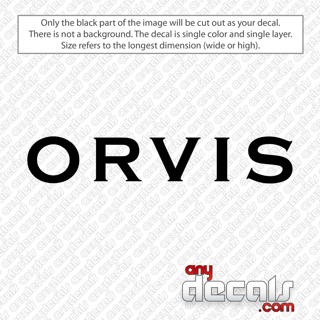 Orvis Logo Decal Sticker 