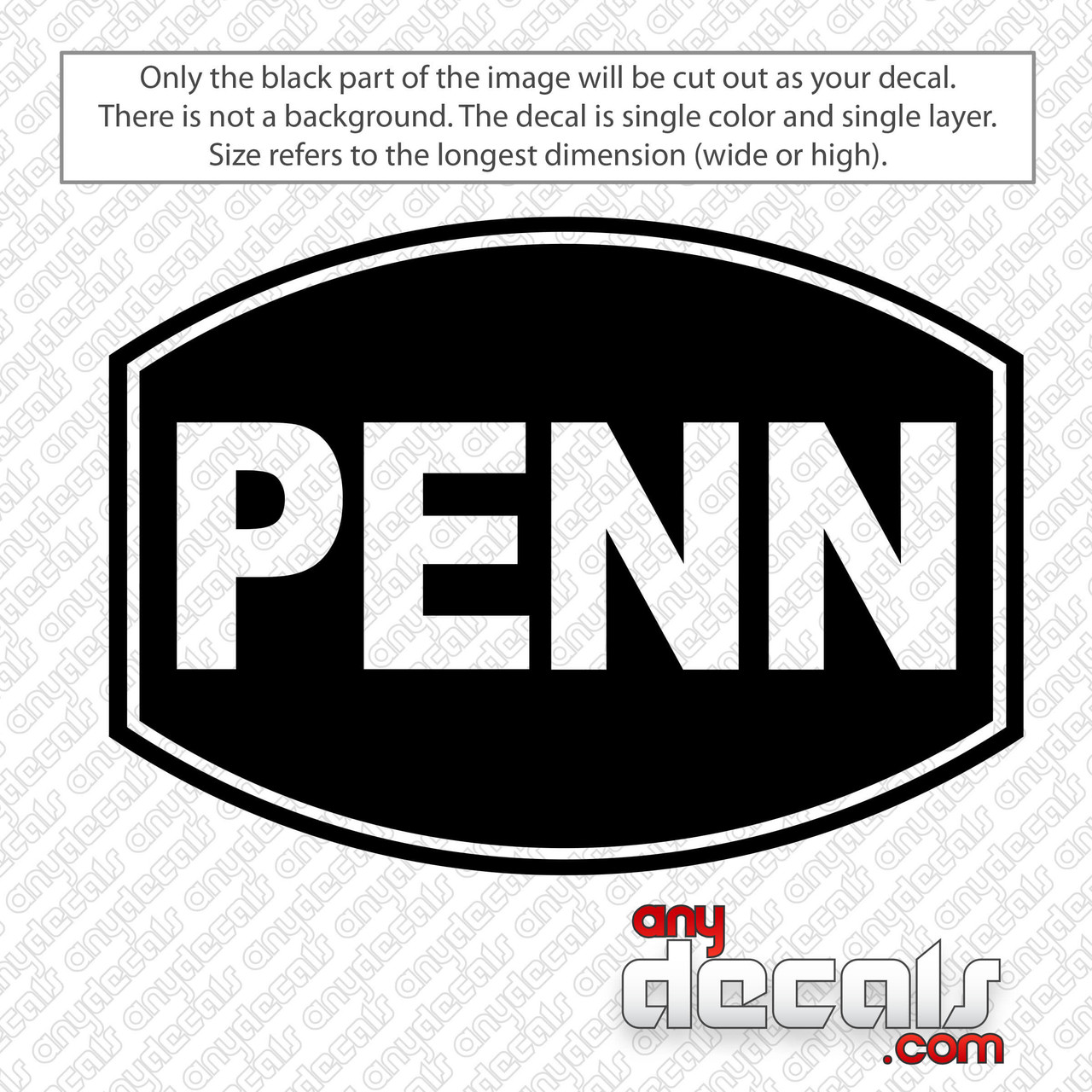 Penn Fishing Logo Decal Sticker 