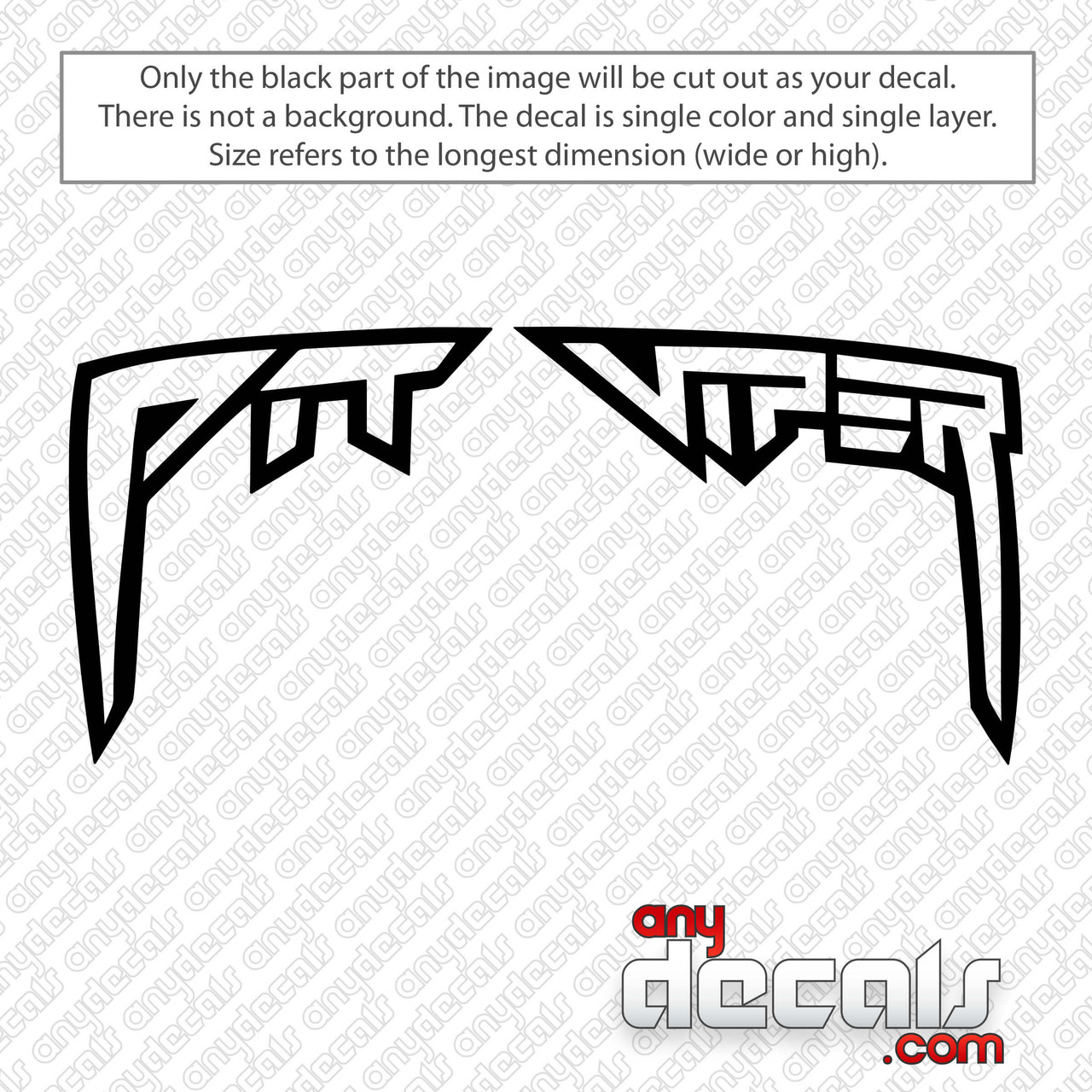 Pit Viper Sunglasses Logo Decal Sticker