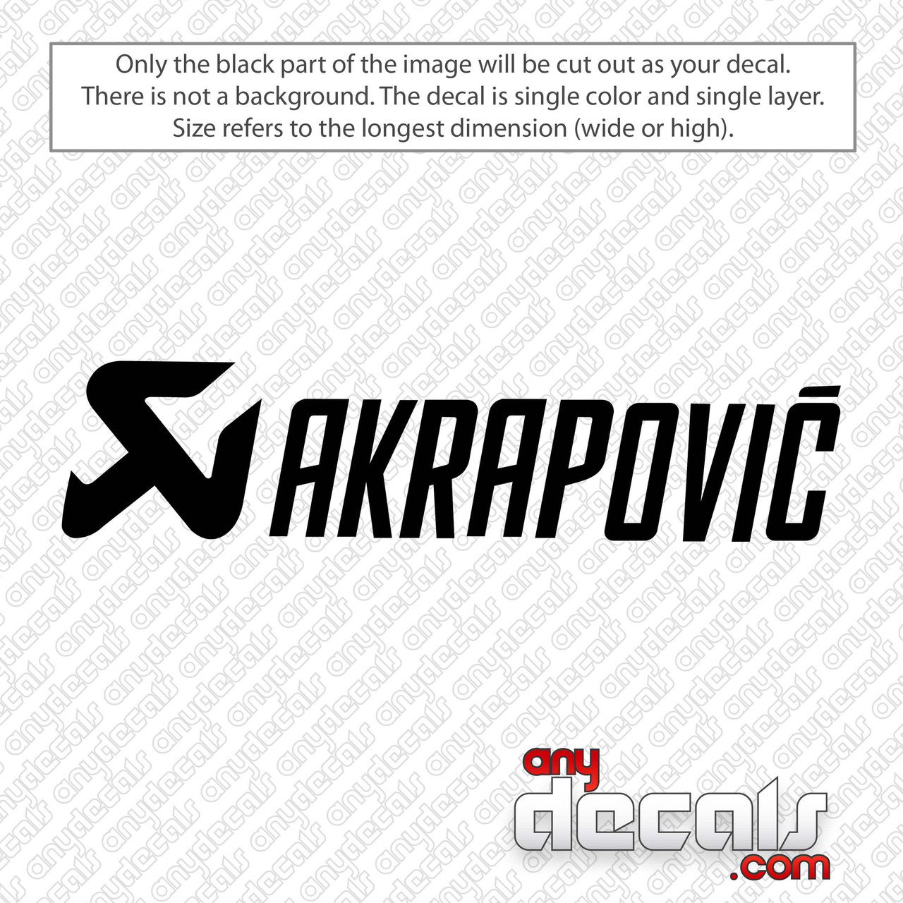 Akrapovic Decal Sticker - AKRAPOVIC-LOGO-DECAL - Thriftysigns