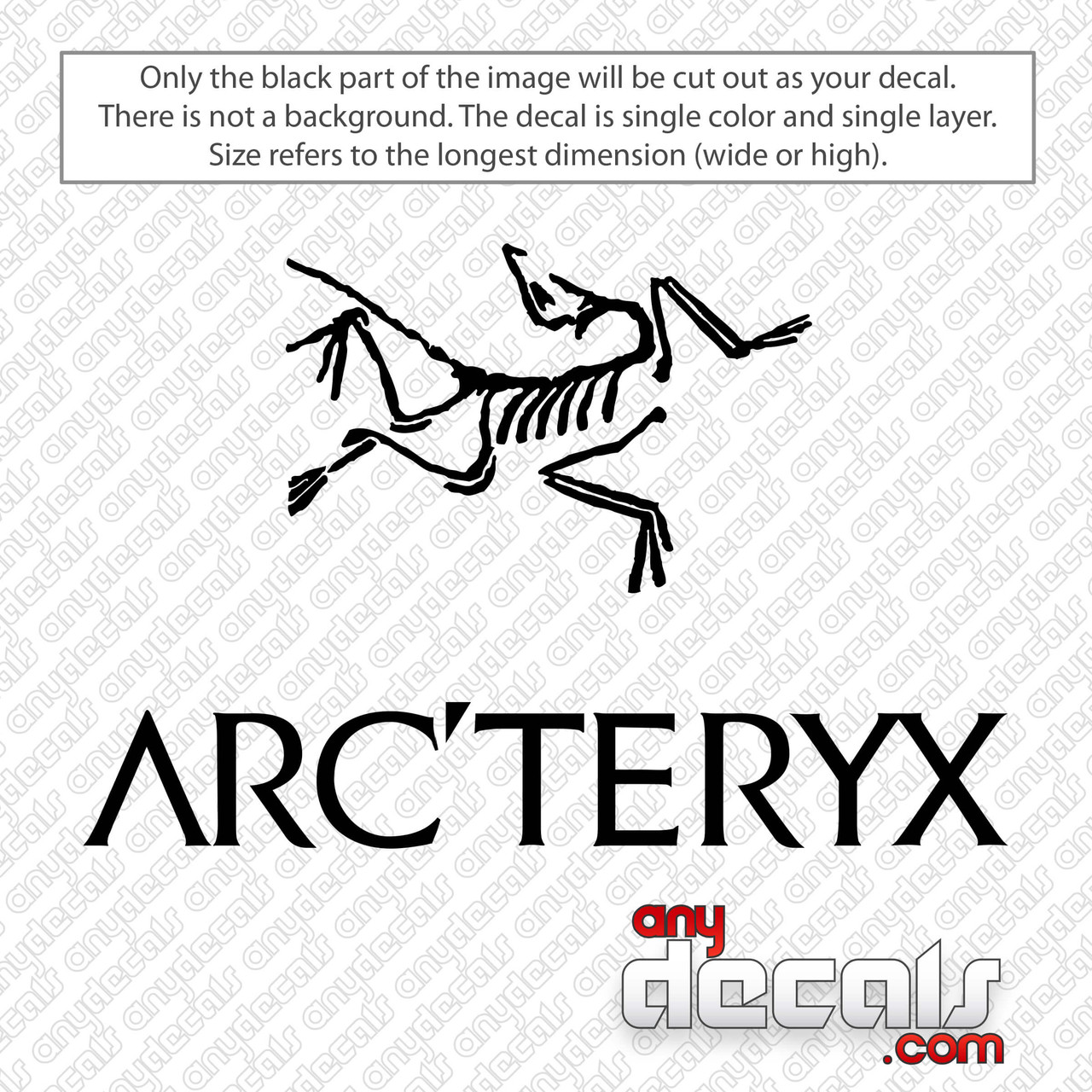 Arc'teryx Logo Decal Sticker - AnyDecals.com
