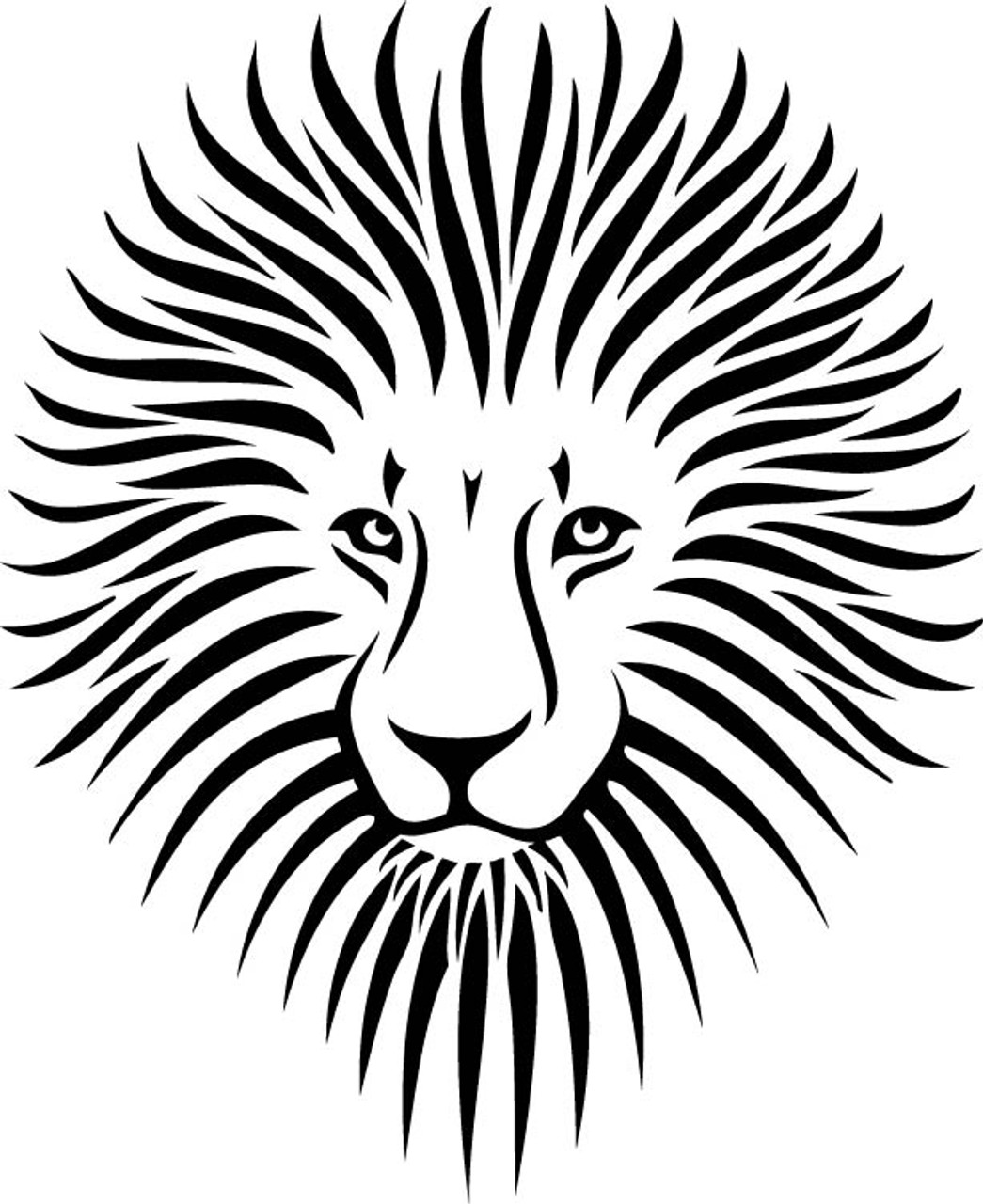 Animal Car Decals - Car Stickers | Lion Car Decal 05 | AnyDecals.com