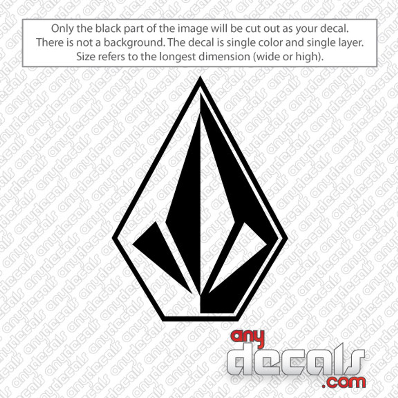 Car Decals - Car Stickers, Volcom Stone Car Decal