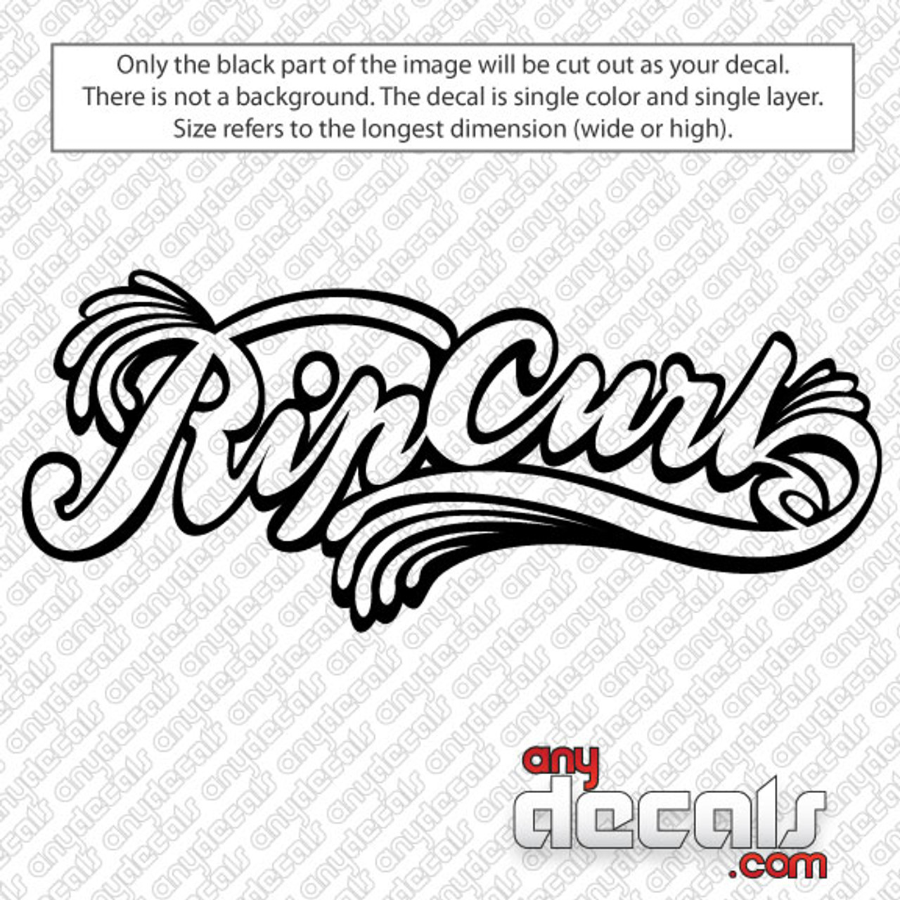 Ripcurl Splash Surf Car Decal