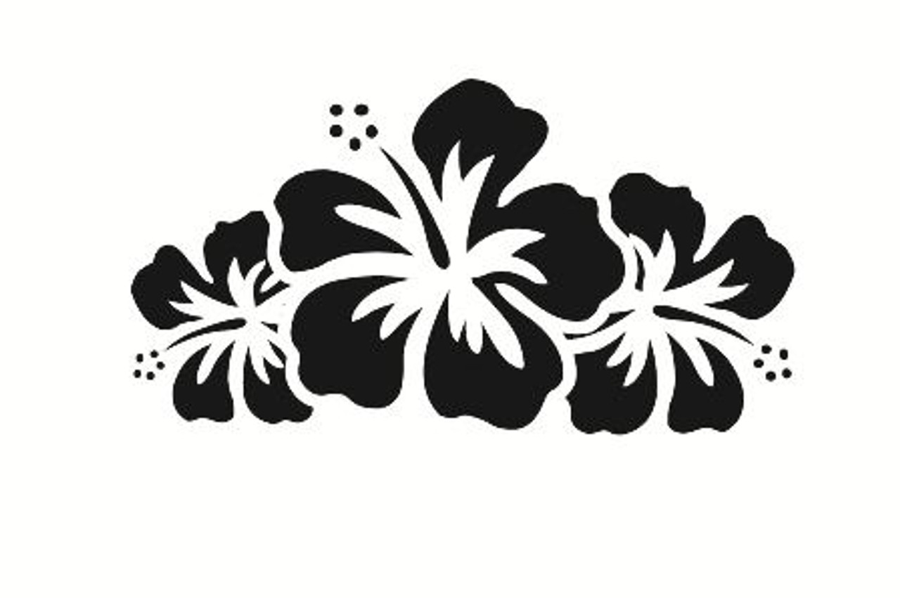 3. Hawaiian Hibiscus Flower Nail Art Water Decals - Set of 12 - wide 7