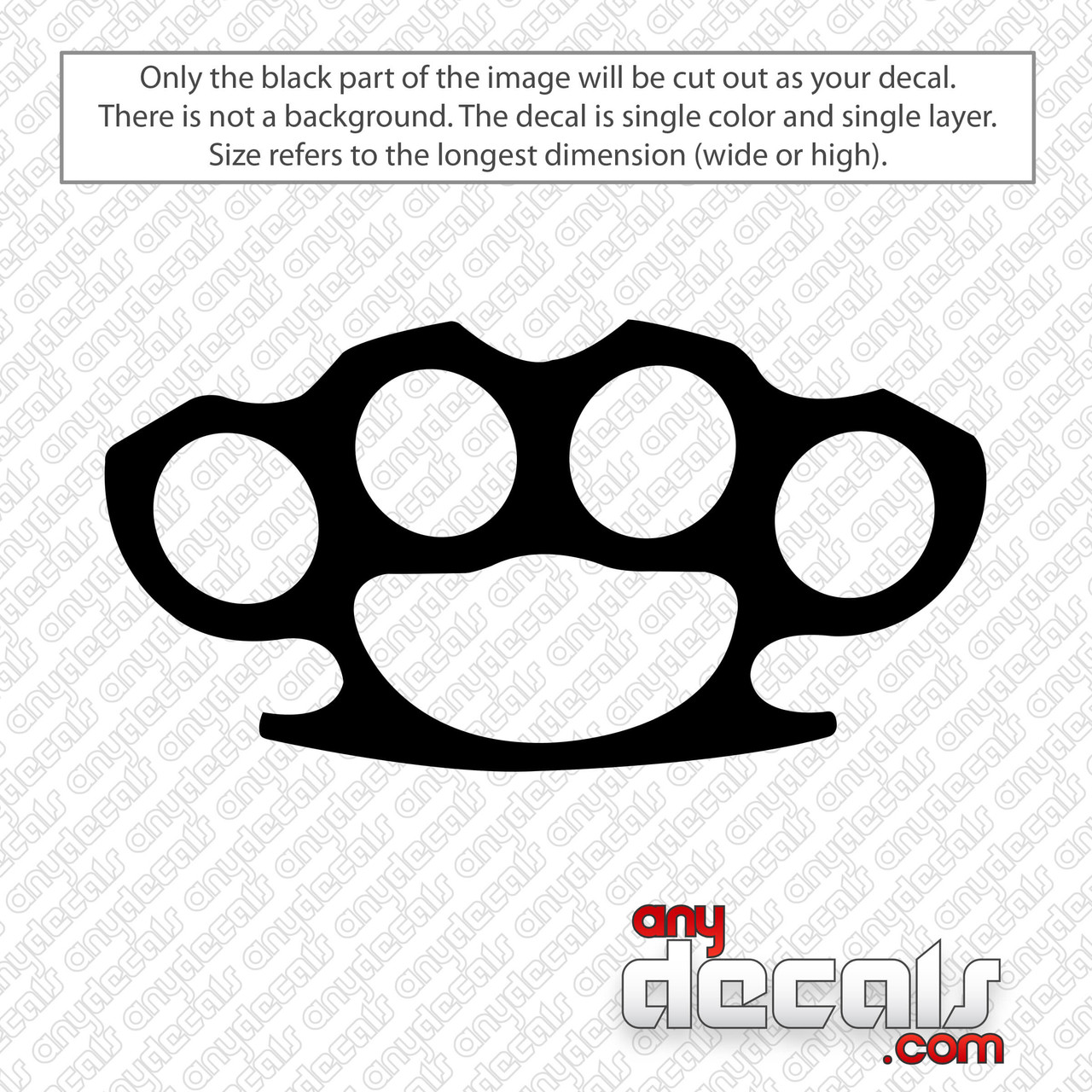 Car Decals - Car Stickers, Brass Knuckles