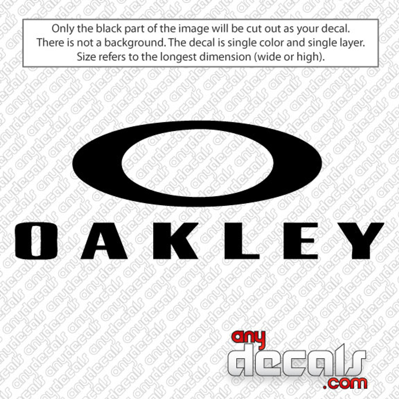 oakley car sticker