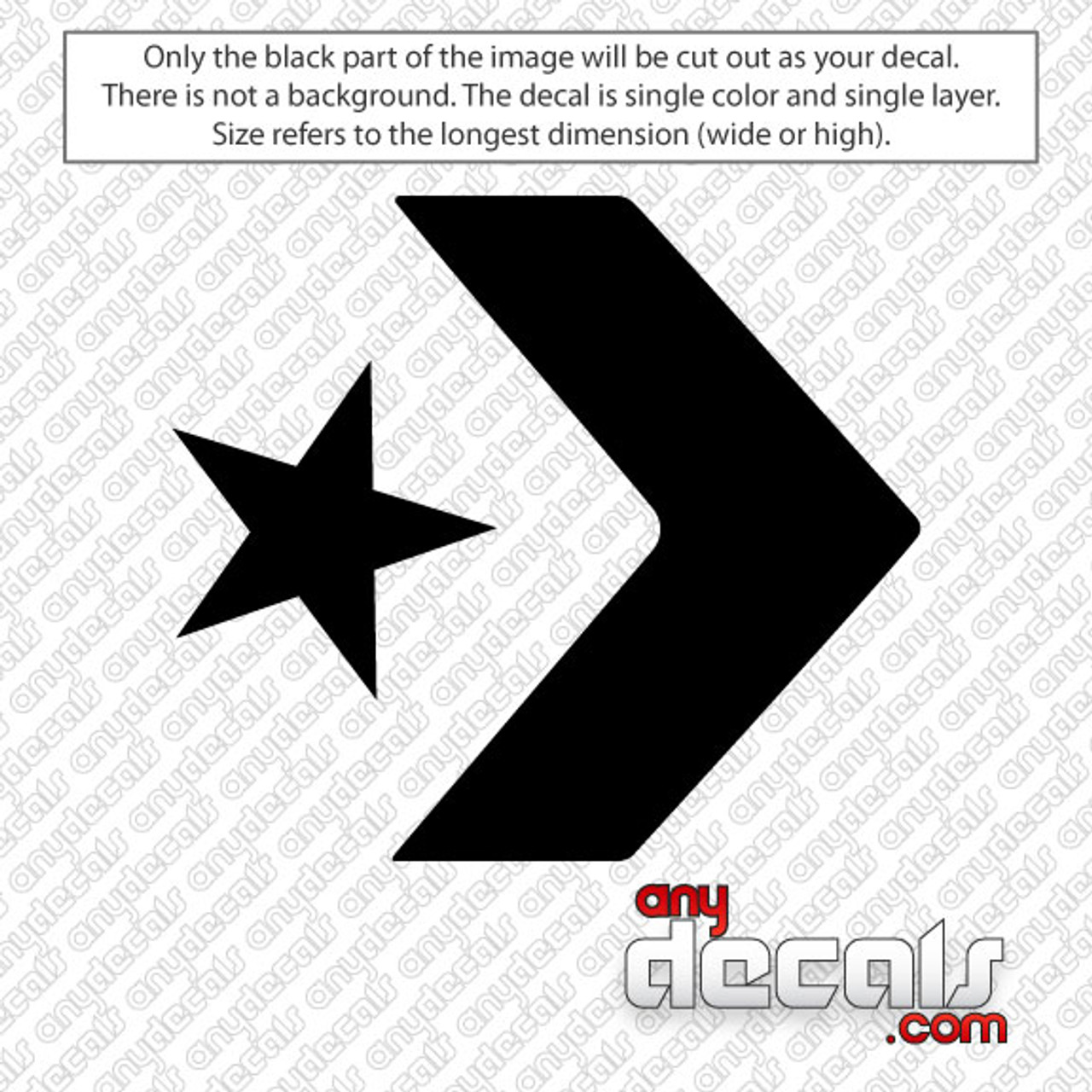 Car Decals - Car Stickers | Converse Shoes Logo Car Decal |